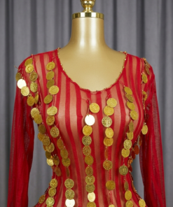 belly dance costume 2 piece black - tenue danse orientale femme - بدلة رقص شرقي احمر