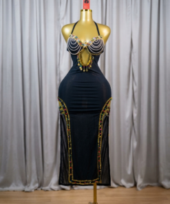 belly dance costume 2 piece black - tenue danse orientale femme - بدلة رقص شرقي سوداء