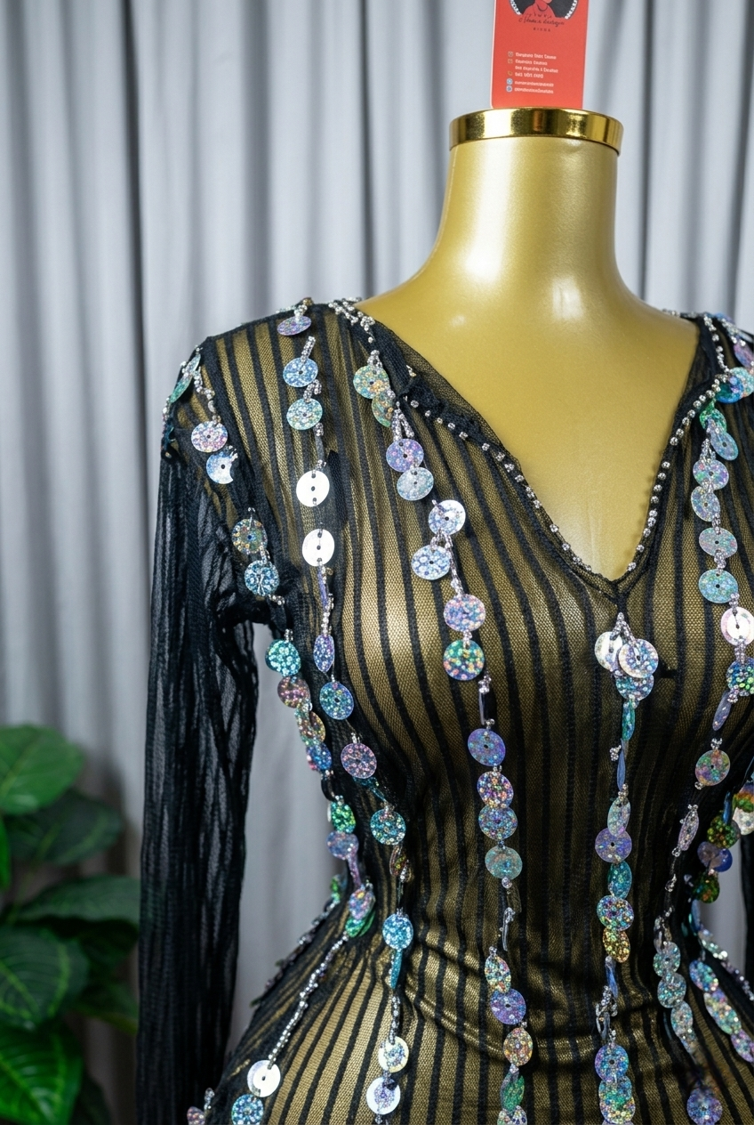 belly dance costume 2 piece black - tenue danse orientale femme - بدلة رقص شرقي فضي