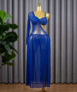 belly dance costume 2 piece black - tenue danse orientale femme - بدلة رقص شرقي ازرق