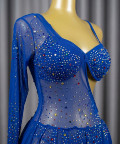 belly dance costume 2 piece black - tenue danse orientale femme - بدلة رقص شرقي ازرق