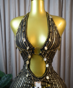 belly dance costume 2 piece black - tenue danse orientale femme - بدلة رقص شرقي