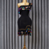 belly dance costume 2 piece black - tenue danse orientale femme - بدلة رقص شرقي قطعتين سوداء