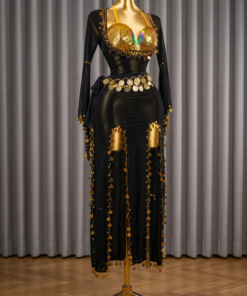3 piece belly dance costume for women - tenue danse orientale - بدلة رقص شرقي 3 قطع