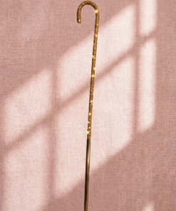 عصاية رقص شرقي ذهبية لامعة بتصميم أنيق Elegant gold oriental dance cane Canne de danse orientale dorée élégante
